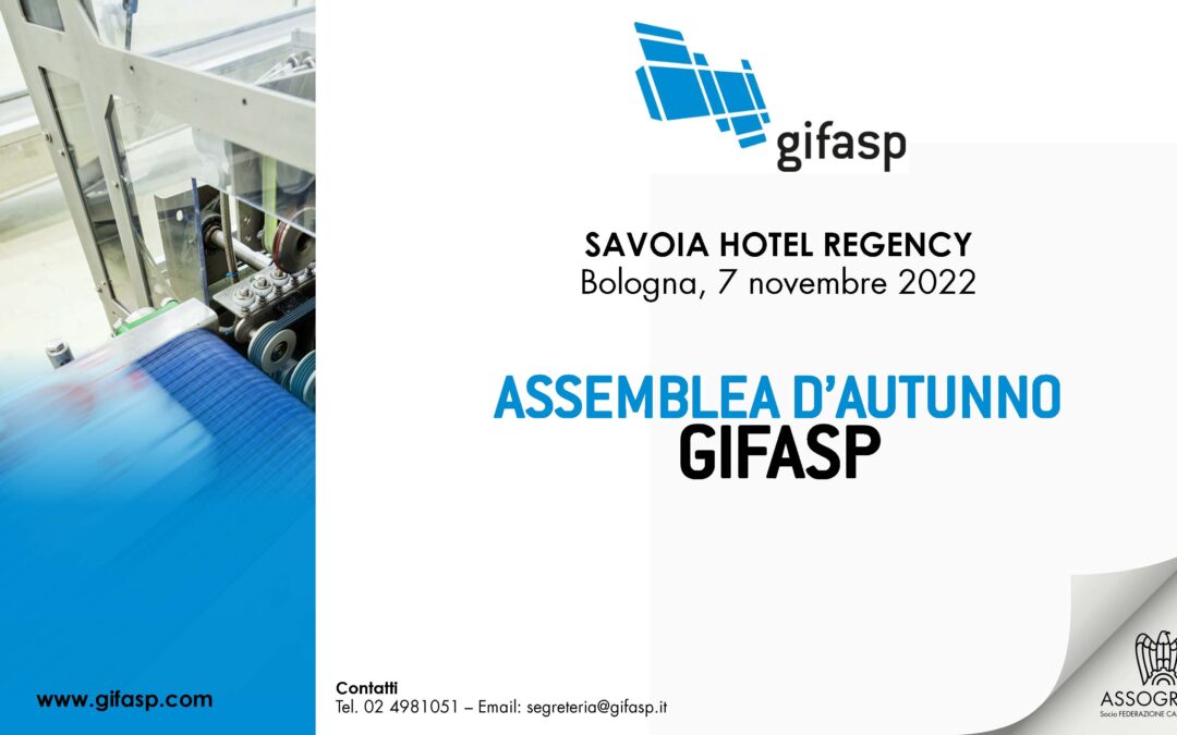 Save the date – Assemblea d’Autunno GIFASP: Bologna, 7 novembre 2022