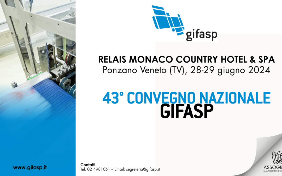 Save the date: 43° Convegno Nazionale GIFASP, Ponzano Veneto (TV), 28-29 giugno 2024