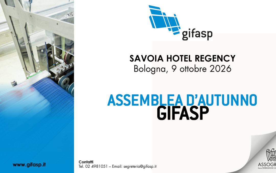Save the date – Assemblea d’Autunno GIFASP: Bologna, 9 ottobre 2026